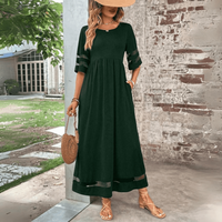Zora | Maxi-Kleid in zeitloser Eleganz – Grün