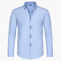 Marcel | Herrenhemd mit stilvollem Button-up – Hellblau