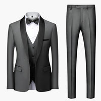 Hochzeitsgast-Anzug - eleganter Stil für Herren zum Tragen – Dunkelgrau