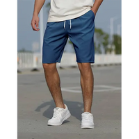 Sommerliche Herren Shorts mit hoher Taille und Atmungsaktivität – Marine