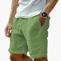 Herren Sommer Shorts mit Gummibund und Kordelzugverschluss – Grün