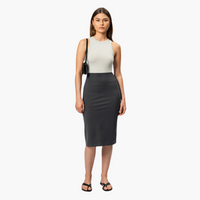 Eleganter Midirock für Damen – vielseitig & stilvoll – Grau