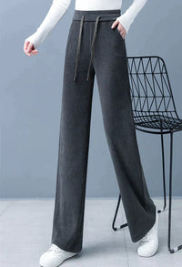 Pearl - Schnürbare Hosen – Grau