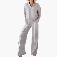 Lotte | 2-teiliger Damen Trainingsanzug – Grau