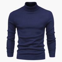 Finn | Exklusiver Rollkragenpullover – Blau