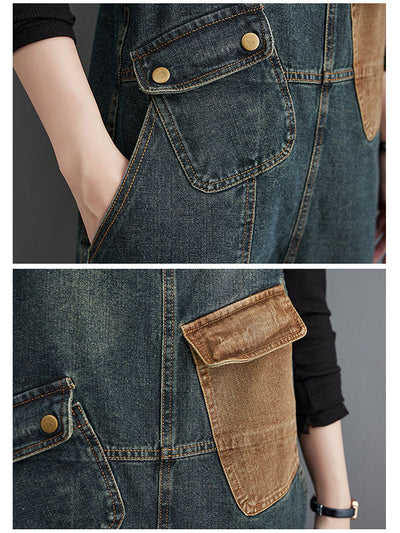 BERNADETTE - SCHLABBER-JUMPSUIT AUS DENIM
