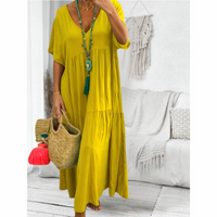 Bauchbedeckendes Kleid Noemi – Gelb