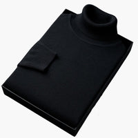 Alexander | Gestrickter Rollkragenpullover – Schwarz