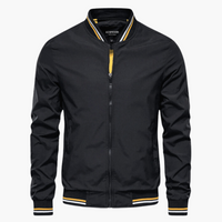 Bomberjacke für Herren - Leichte Sommerjacke für jeden Tag – Schwarz