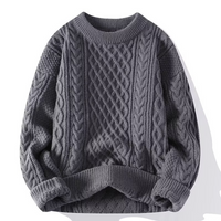 Stylischer Strickpullover für Damen | Warme – Grau