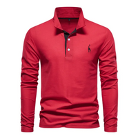 Herren Bequeme Polo Hemd | Lässig – Rot