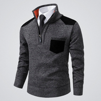 Rafael | Eleganter Pullover Herren modern für Wintertage – Dunkelgrau