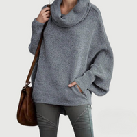 DIETLINDE - OVERSIZE-PULLOVER – Dunkelgrau