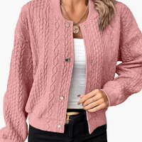 Zita | Bequeme Strickjacke – Rosa