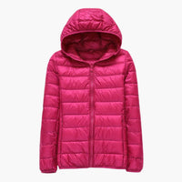 Noor | Winterjacke mit Daunen – Rosa