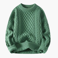 Edwin | Lässiger & weicher Strickpullover – Grün