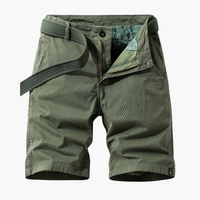 Elastische Cargo Shorts für Herren – Grün