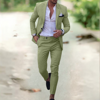 Ezra - Eleganter Anzug für Herren (Jacke + Hose) – Grün