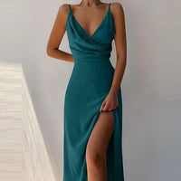 Emilia | Modernes Verfeinertes Abendkleid – Türkis