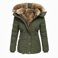 Anna™ | Warmer mit Fell gefütterter Wintermantel – Grün