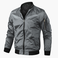 Luca | Vintage Bomberjacke für Herren – Grau
