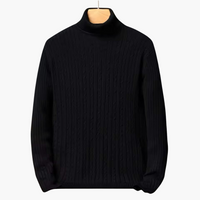 Eugen | Weicher & leichter Rollkragenpullover – Schwarz