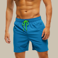 Badehose für Herren - Leichte, schnelltrocknende Badeshorts mit Stretch für den Sommer – Eisblau
