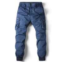 Niel | Herren Cargo Jogger mit Rippbündchen – Blau