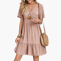 Luise | Stilvolles Kleid – Rosa