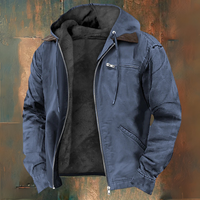 Luccas – Kapuzen Jacke Mit Reißverschluss – Blau