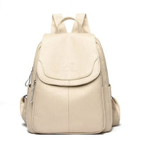 Kristlaug | Eleganter und leichter Rucksack in zartem Weißton – Beige