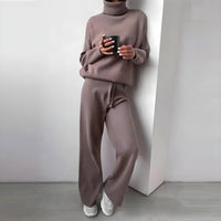 Yasmín - Kuscheliges Zweiteiliges Set – Khaki