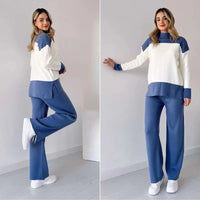 ORTRUD - ELEGANTES ZWEITEILER SETT – Blau