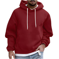 Benson - Bequemer und warmer Hoodie – Dunkelrot