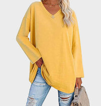 | Stylischer Langarmpullover für Ein Elegantes Alltagsoutfit – Gelb