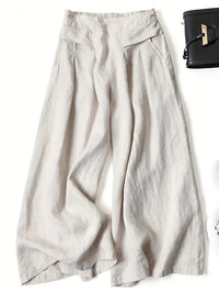 Damen Leicht Weite Hosen | Stilvoll – Beige