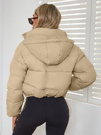 Damen Übergangsjacke mit Kapuze | Kurz – Khaki