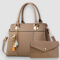 Lucy | Elegante Handtasche mit abnehmbarem Riemen – Beige