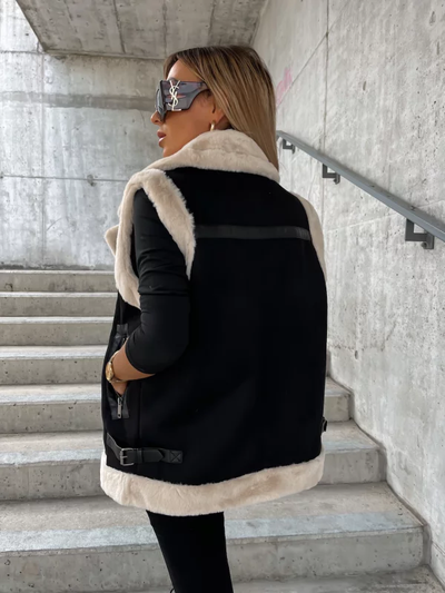 Farie | Ärmelloser Wollmantel
