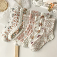 Julia | Vintage Socken – 8 Paare in gemischten Farben