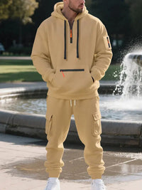 Eilon - Bequemer Winter Trainingsanzug – Camel