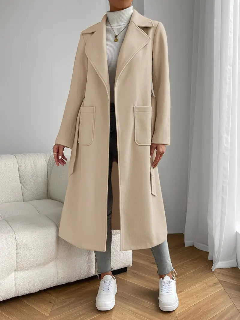 Liaquix | Schlanker Serenity Trenchcoat mit aufgesetzten Taschen