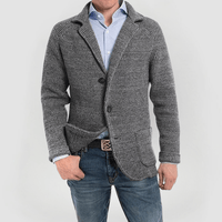 RENE - STRICKJACKE MIT LANGEN ÄRMELN – Dunkelgrau