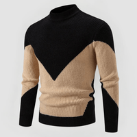 MAIK - ENG ANLIEGENDER STRICKPULLOVER – Schwarzer Diamant