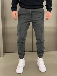Max | This Stretch-Cargohose Herren klassisch modern – Grau