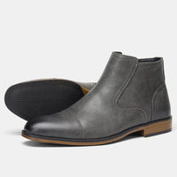 Chelsea-Stiefel aus Leder – Schwarz