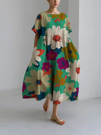 VITTORIA | Midirock mit Blumenmuster im mutigen Stil und leichtem Komfort für lebhafte Tage – Farbe Foto