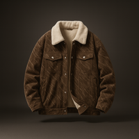 Alderon Sherpa Corduroy Jacket – Braun
