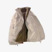 Ayanne | Warme doppelseitige Cordjacke – Aprikose