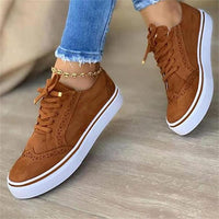 Isadora | Trendy Damen Sneakers – Braun